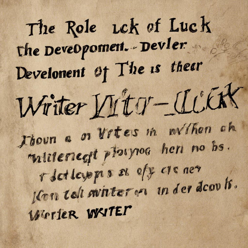 Ο ρόλος της ⁢τύχης στην εξέλιξη του συγγράφου